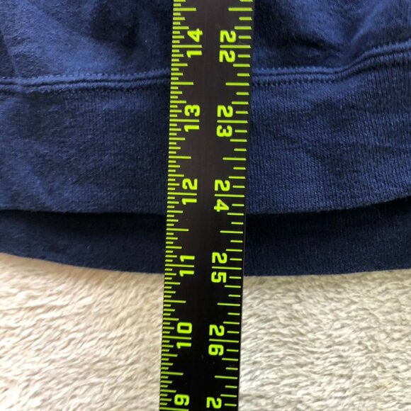 Fruit Of The Loom Mens Sweatshirt Size XL Fleece Pullover Crew Neck Casual Navy - Picture 4 of 9